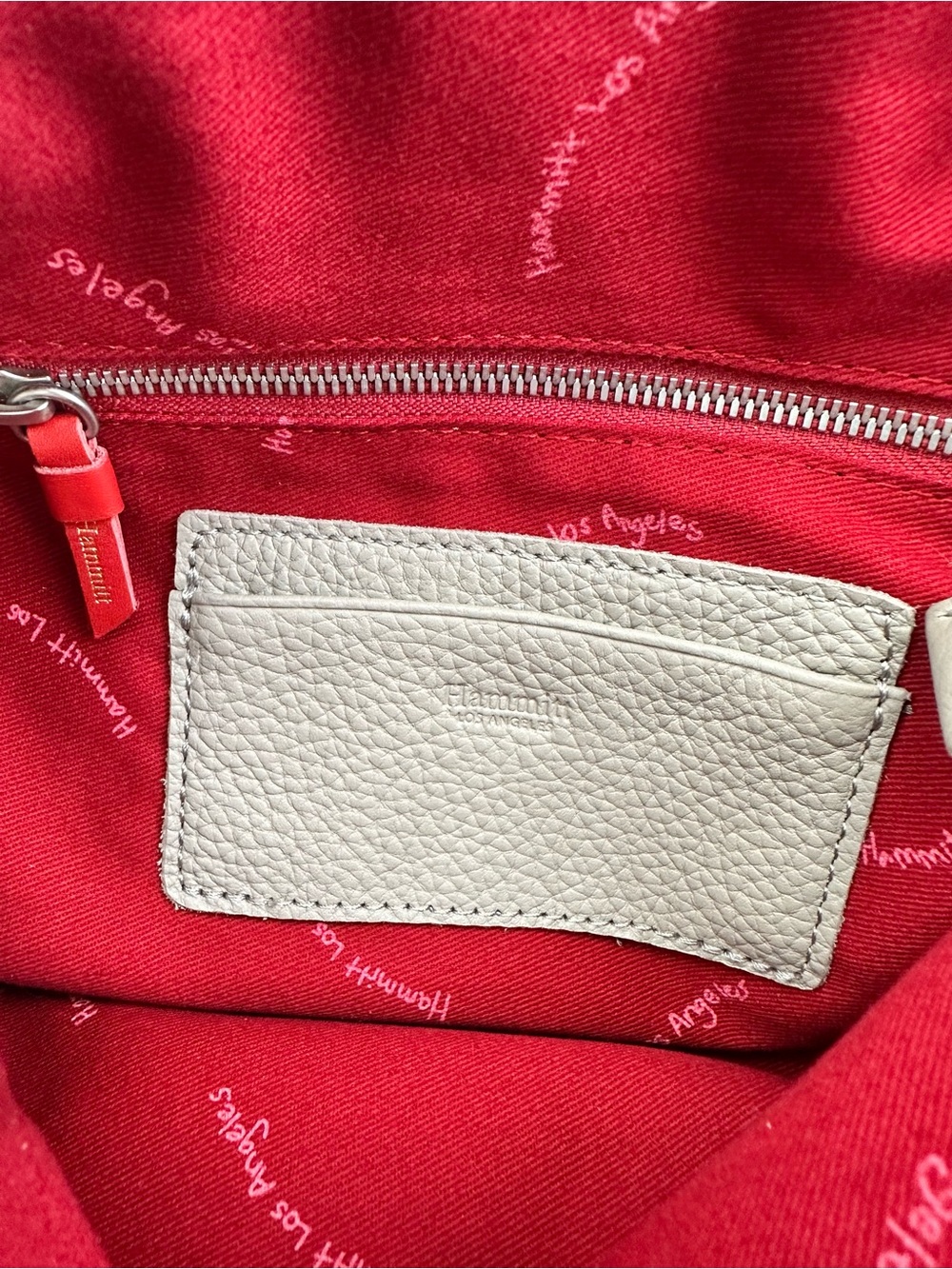 Hammitt Bryant Medium Pewter Pebble Leather Shoulder Bag Brushed Silver Hardware - Picture 9 of 12